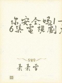 你安全吗1—36集电视剧免费观看