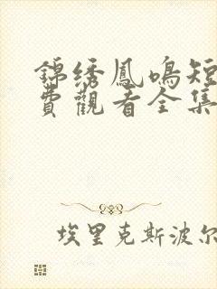 锦绣凤鸣短剧免费观看全集高清