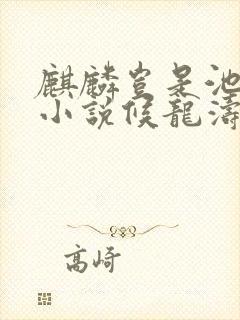 麒麟岂是池中物小说候龙涛