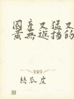 国产又猛又爽又黄无遮挡的视频