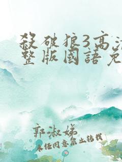 杀破狼3高清完整版国语免费观看