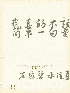 我真的不该不该简单一句爱说不出来