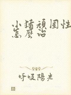 小猪顽固性拉稀怎么治