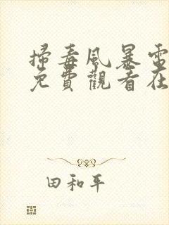 扫毒风暴电视剧免费观看在线播放