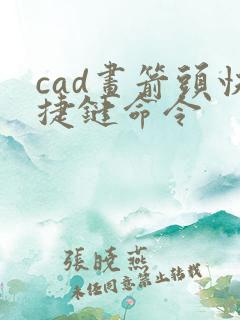 cad画箭头快捷键命令