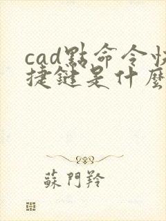 cad点命令快捷键是什么?