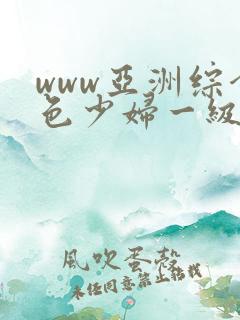 www亚洲综合色少妇一级av