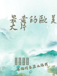 最黄的欧美一级大片