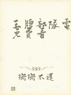 王牌部队电视剧免费看