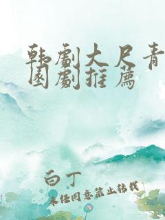 韩剧大尺青春校园剧推荐