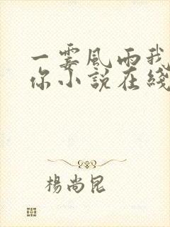 一霎风雨我爱过你小说在线阅读