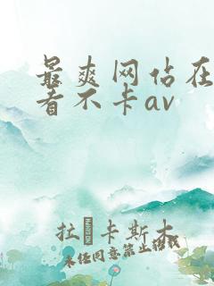 最爽网站在线观看不卡av