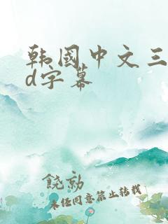 韩国中文三级hd字幕