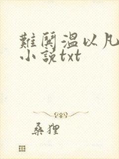 难哄温以凡桑延小说txt