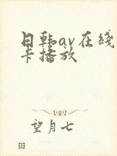 日韩av在线不卡播放