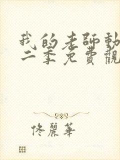 我的老师动漫第二季免费观看