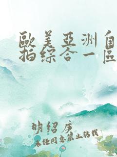 欧美亚洲自拍偷拍综合一区