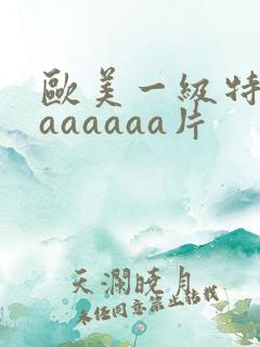 欧美一级特黄aaaaaaa片