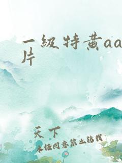 一级特黄aaa片