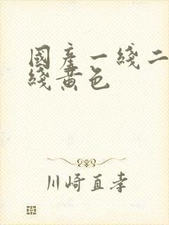 国产一线二线三线黄色