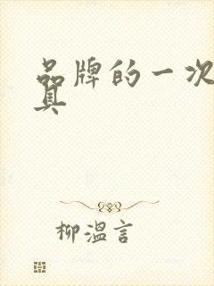 品牌的一次性餐具