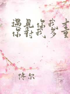 遇见你我才知道你对我多重要歌词