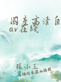 国产高清自产拍av在线