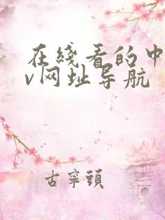 在线看的中文av网址导航