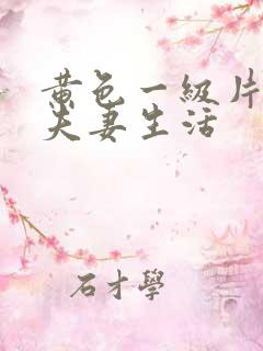 黄色一级片中国夫妻生活