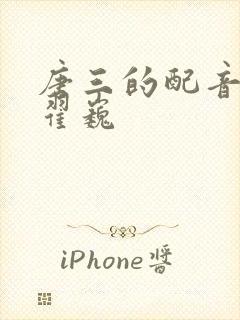 唐三的配音演员翟巍