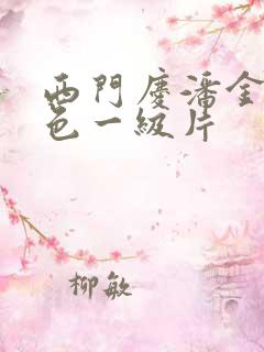 西门庆潘金莲黄色一级片