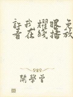 许我耀眼免费观看在线播放高清