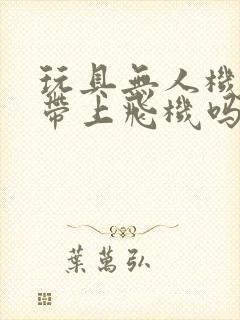 玩具无人机可以带上飞机吗