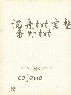 沉舟txt完整 番外txt