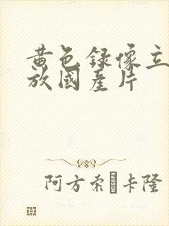 黄色录像立即播放国产片