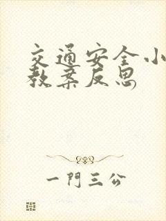 交通安全小常识教案反思