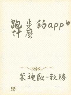 跑步的app叫什么