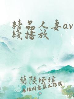 精品人妻av在线播放