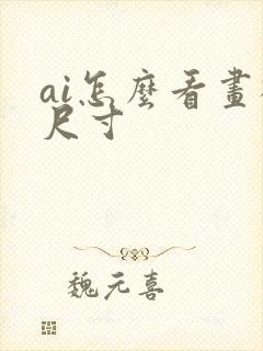 ai怎么看画板尺寸