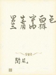 男生穿白色透明三角内裤