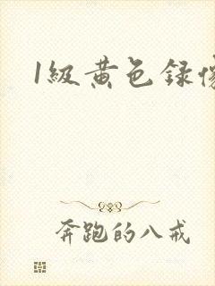 1级黄色录像