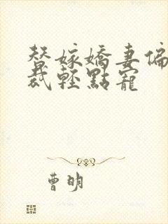 替嫁娇妻偏执总裁轻点宠