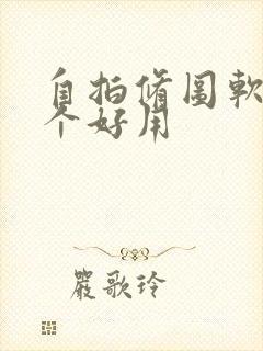 自拍修图软件哪个好用