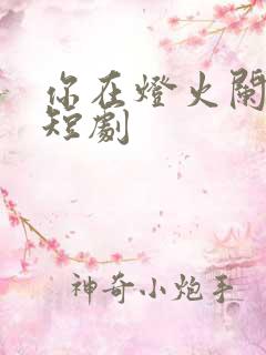 你在灯火阑珊处短剧