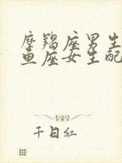 摩羯座男生和双鱼座女生配对指数