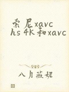 索尼xavc hs 4k和xavc s 4k