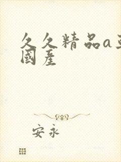 久久精品a亚洲国产