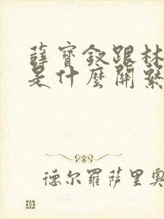 薛宝钗跟林黛玉是什么关系