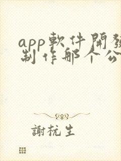 app软件开发制作那个公司做的好