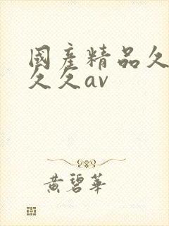 国产精品久久久久久av